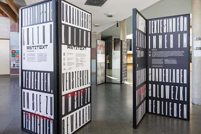 Ausstellung „Antitext“ des Literaturmuseums Charkiw