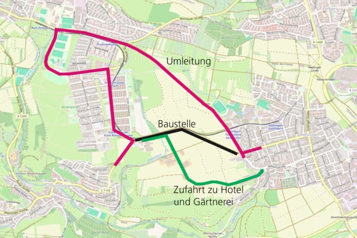 Ofi26_KW23_Kreuzbrunnen_Umleitung_mit_Schrift_Grafik_Stadt_Ostfildern
