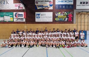 Kinder beim JANO Handball Camp 2026 in den Egelseehallen Neuhausen