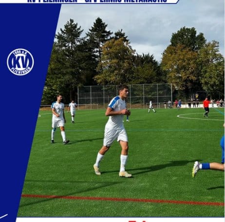 Spieler des KV Plieningen im Spiel gegen GFV Ermis Metanastis