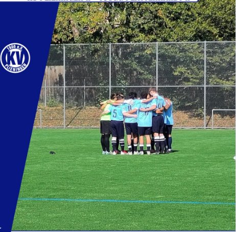Team des KV Plieningen II in der Mannschaftsbesprechung