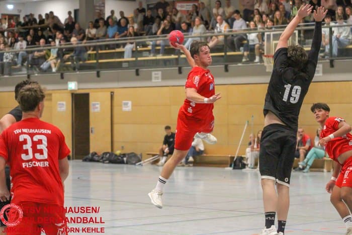 Handballer des TSV Neuhausen/Filder im Spiel