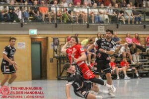 Handballer der TSV Neuhausen MadDogs im Spiel