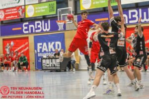Handballer der TSV Neuhausen MadDogs im Spiel
