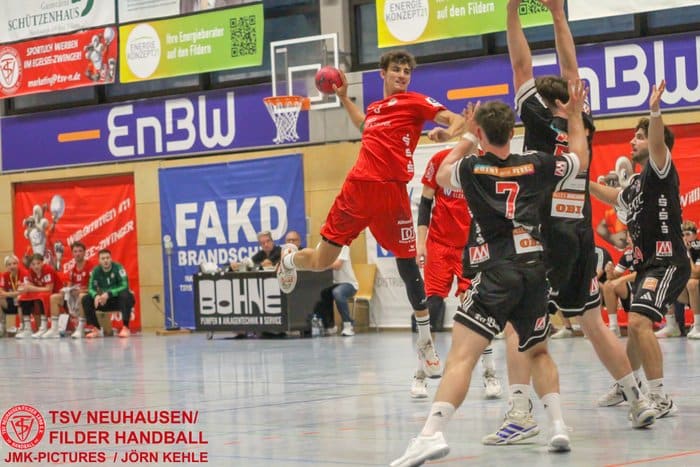 Handballer der TSV Neuhausen MadDogs im Spiel