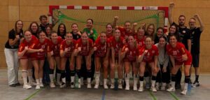 Handballerinnen des TSV Neuhausen/Filder beim Heimspiel gegen den HC Wernau