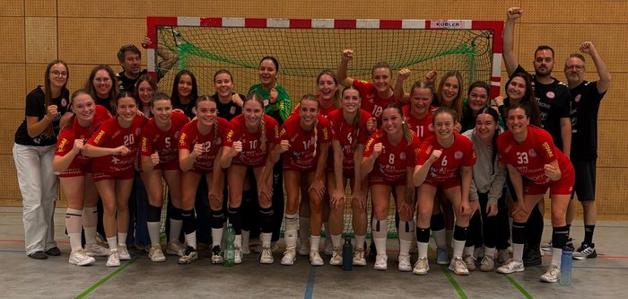 Handballerinnen des TSV Neuhausen/Filder beim Heimspiel gegen den HC Wernau
