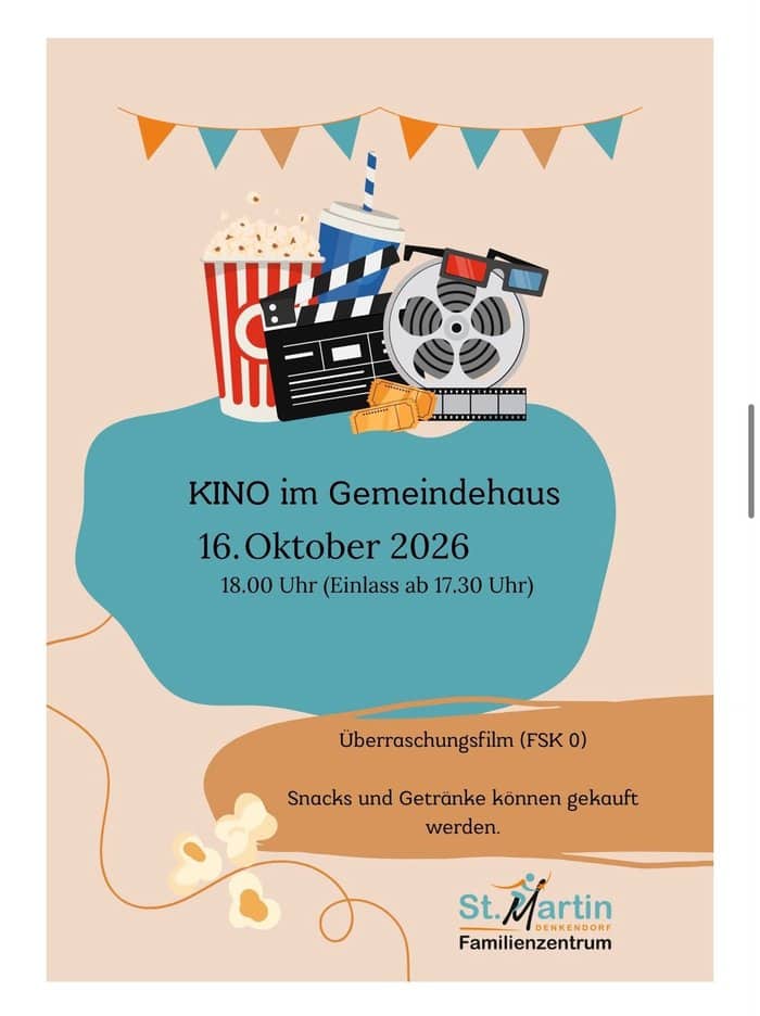 Plakat: Kino im Gemeindehaus: Überraschungsfilm für Familien