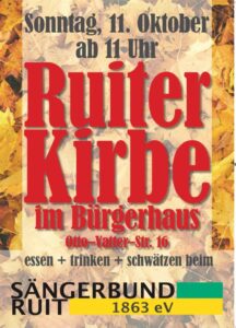 Plakat: Ruiter Kirbe im Bürgerhaus