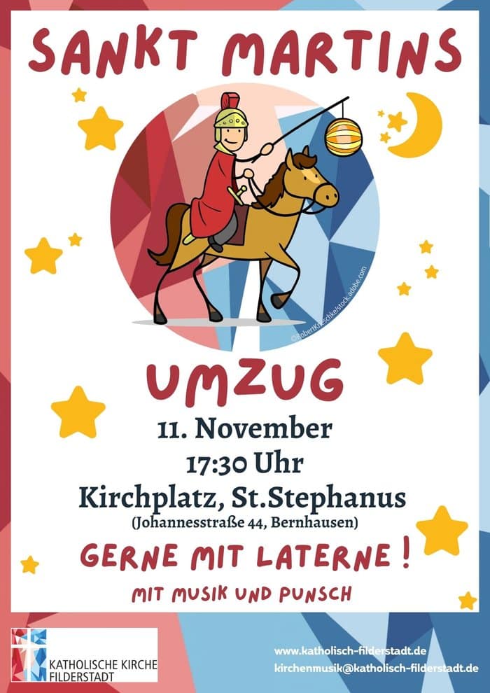 Plakat: Sankt-Martins-Umzug an St. Stephanus
