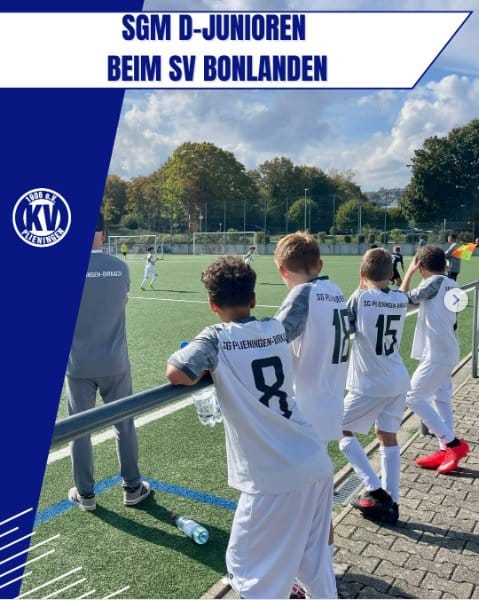D-Junioren der SGM Plieningen/Birkach beim Auswärtsspiel in Bonlanden