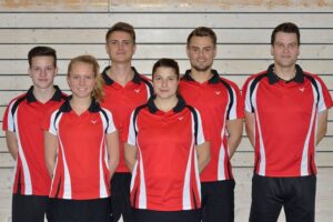 Mannschaftsfoto der 2. Badmintonmannschaft des TSV Neuhausen